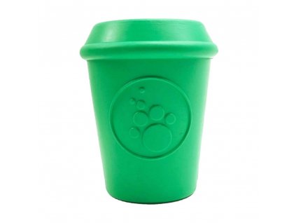 SodaPup Coffeecup na pamlsky a žvýkání, Original – Zelený (Velikost Medium – 8,6 x 6,7 cm)
