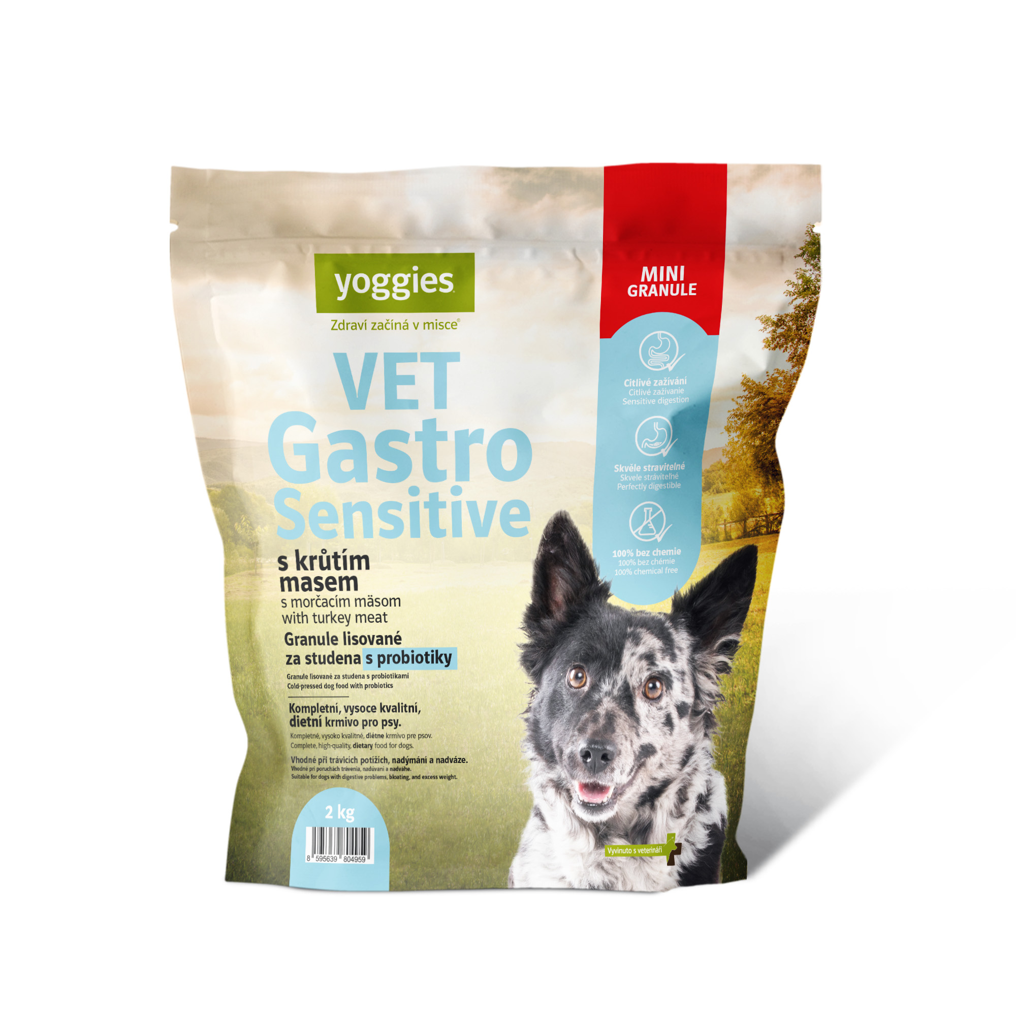Yoggies MINIGranule VET, Gastro sensitive s probiotiky 2kg