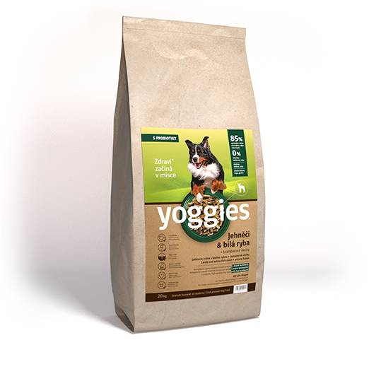 Yoggies Granule, Jehně & Bílá ryba s probiotiky 20kg