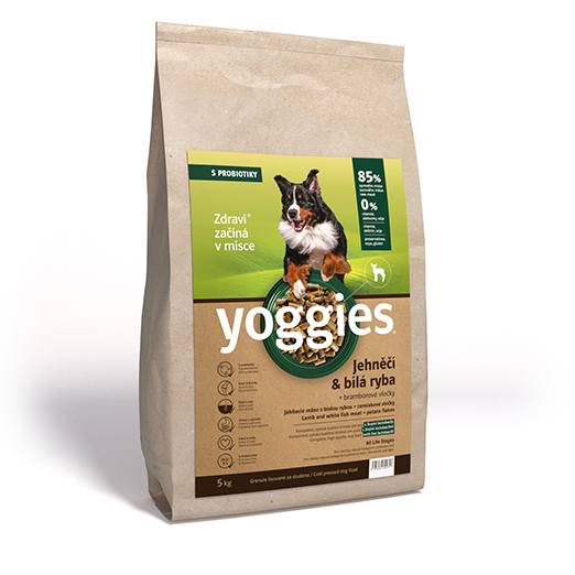 Yoggies Granule, Jehně & Bílá ryba s probiotiky 5kg