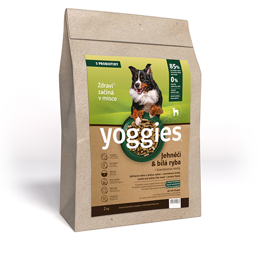 Yoggies Granule, Jehně & Bílá ryba s probiotiky 2kg