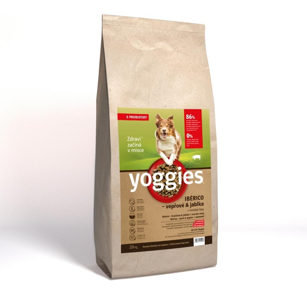 Yoggies Granule Monoprotein, Ibérico vepřové & jablka s probiotiky 20kg