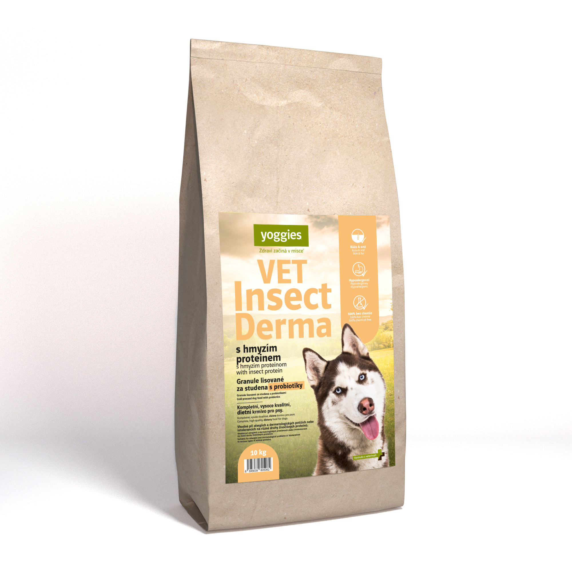 Yoggies Granule VET, Insect Derma s probiotiky 10kg