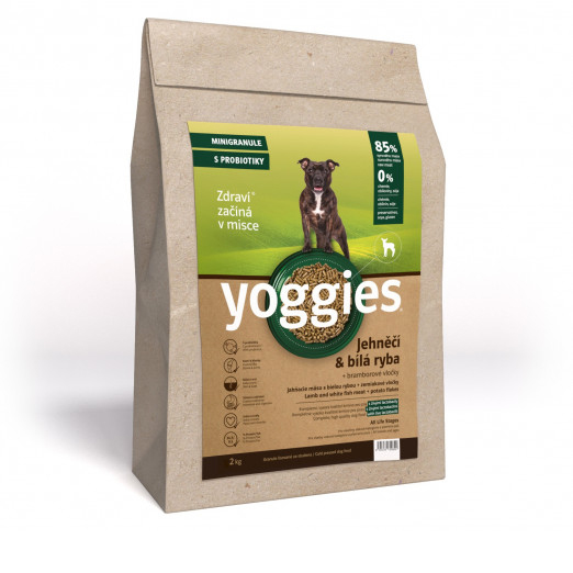 Yoggies MINIGranule, Jehně & Bílá ryba s probiotiky 2kg