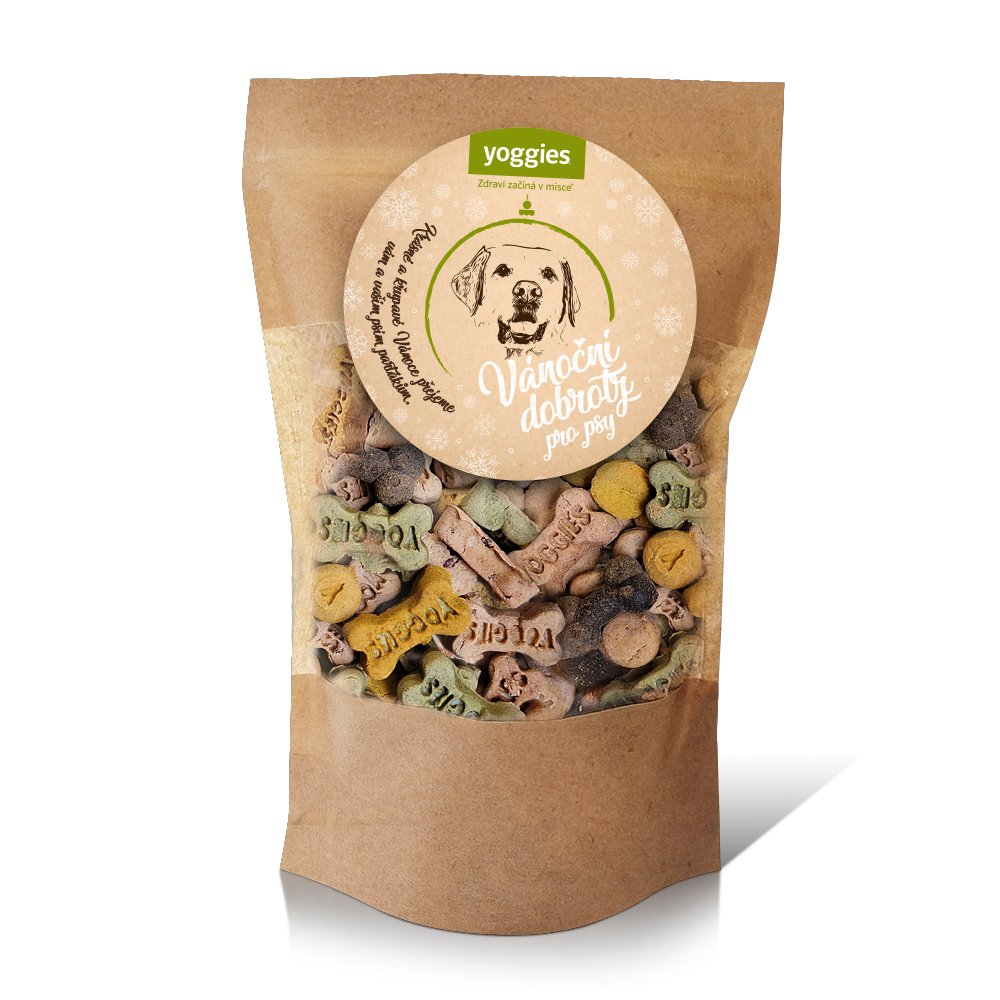Yoggies Vánoční dobroty pro psy 500g