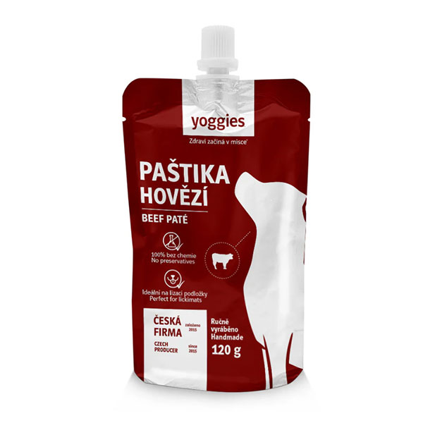 Yoggies Paštika Hovězí 120g