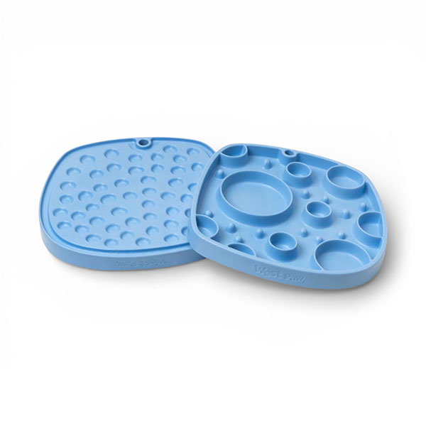 West paw oboustranná lízací podložka Feast Mat - Bubbles Barva: Světle modrá