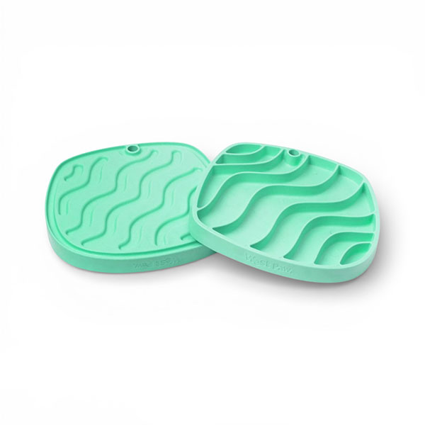 West Paw oboustranná lízací podložka West paw Feast Mat - Waves Barva: Mátová