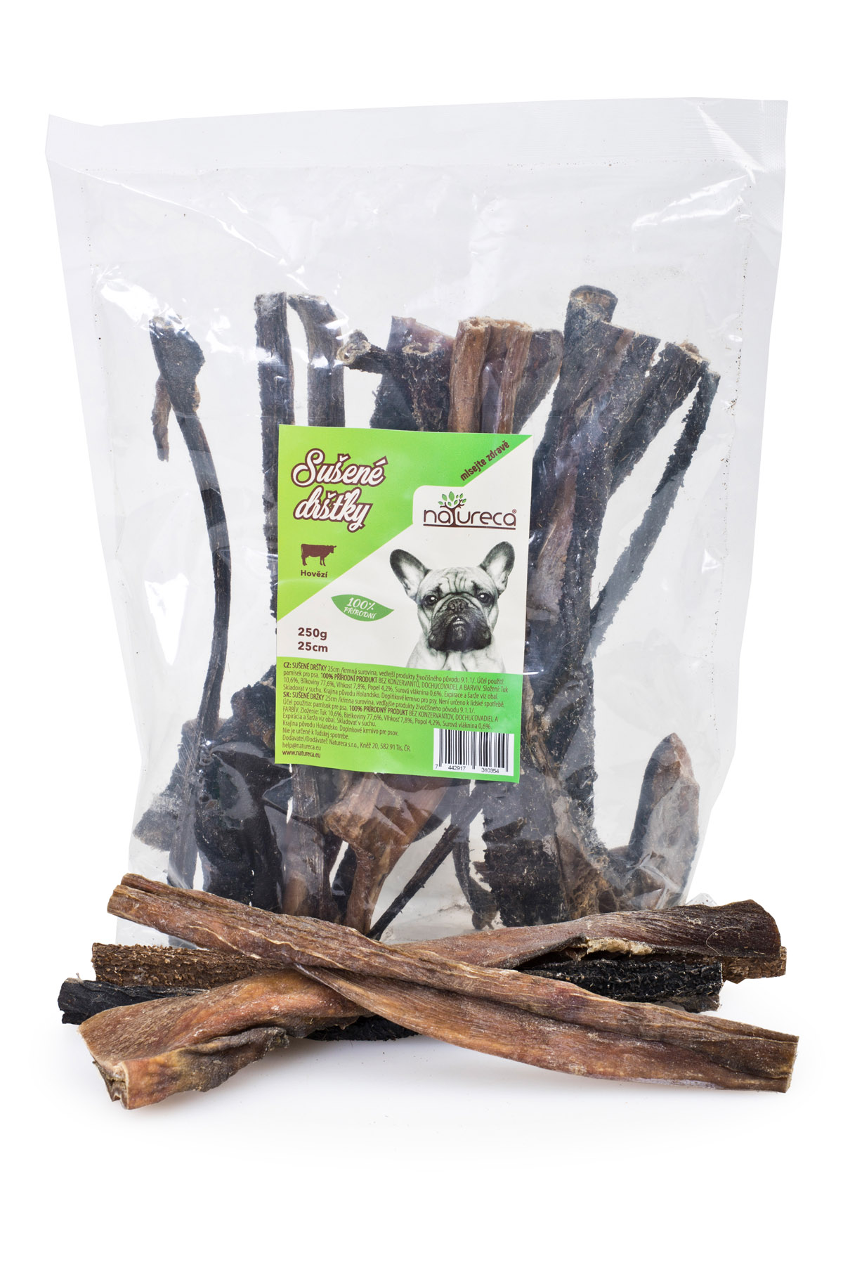 Natureca Hovězí sušené dršťky 25cm 250g