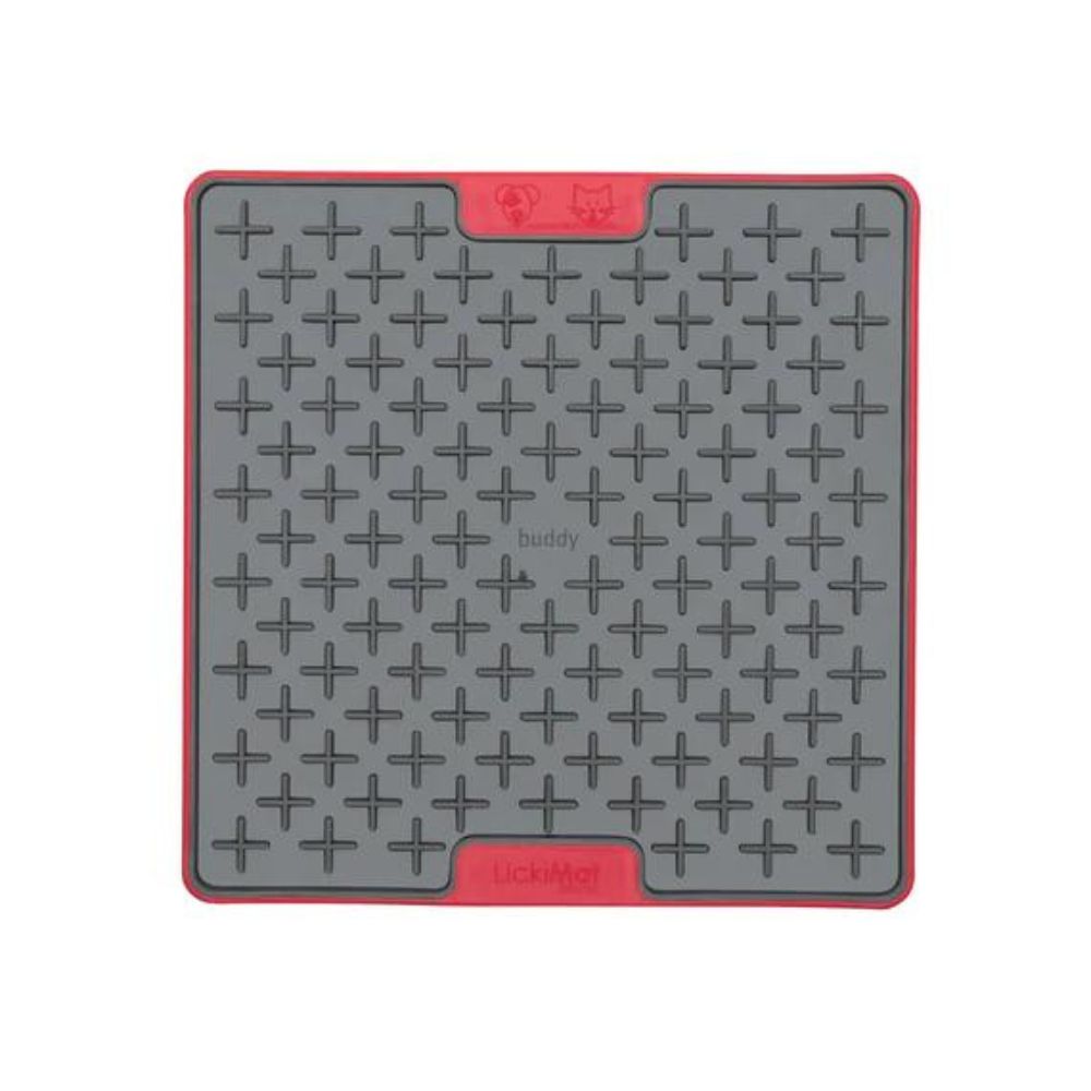 LickiMat lízací podložka Buddy TUFF 20 x 20cm Barva: Červená
