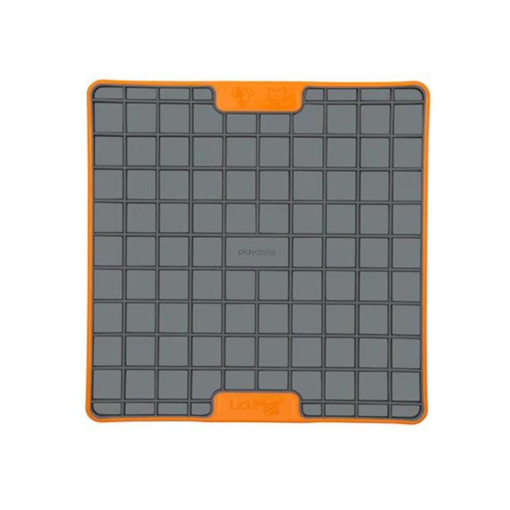 LickiMat lízací podložka Playdate TUFF 20 x 20cm Barva: Oranžová