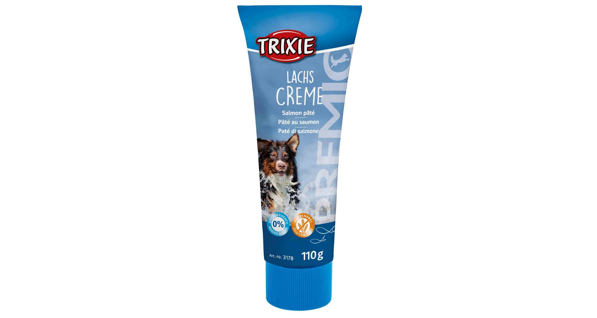 Trixie Premio LACHSCREME – paštika z lososa pro psy 110g Hmotnost: 110g