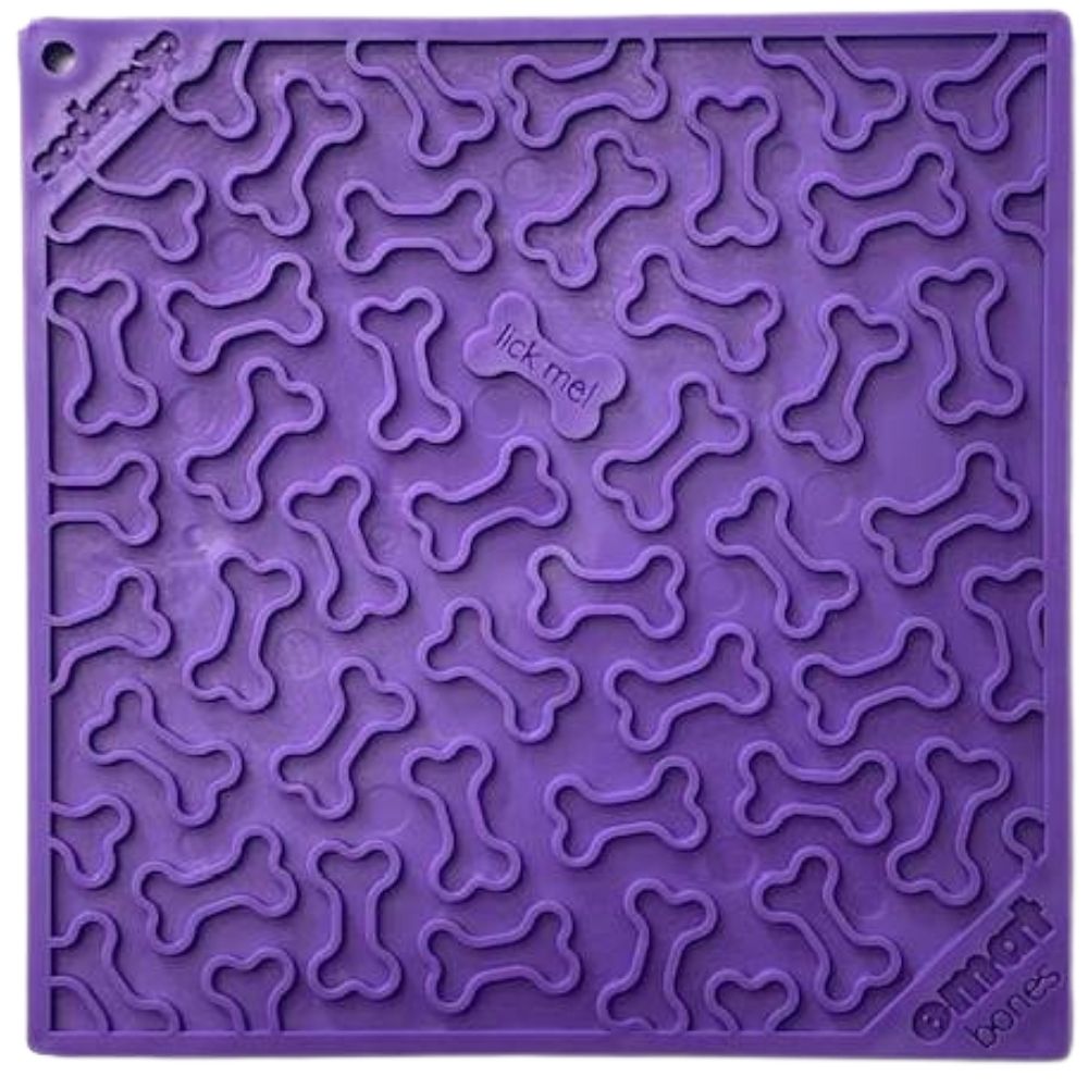 SodaPup Lízací podložka kostičky – 20x20cm Barva: Fialová