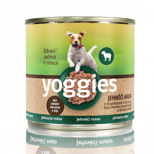 Yoggies jehněčí konzerva s brambory a karotkou 200g