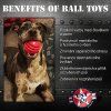 USA K9 Stars and Stripes Rubber Dog1