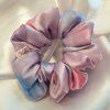 Saténové scrunchies - Pastel marble