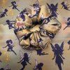 Saténová scrunchie - Golden fairies