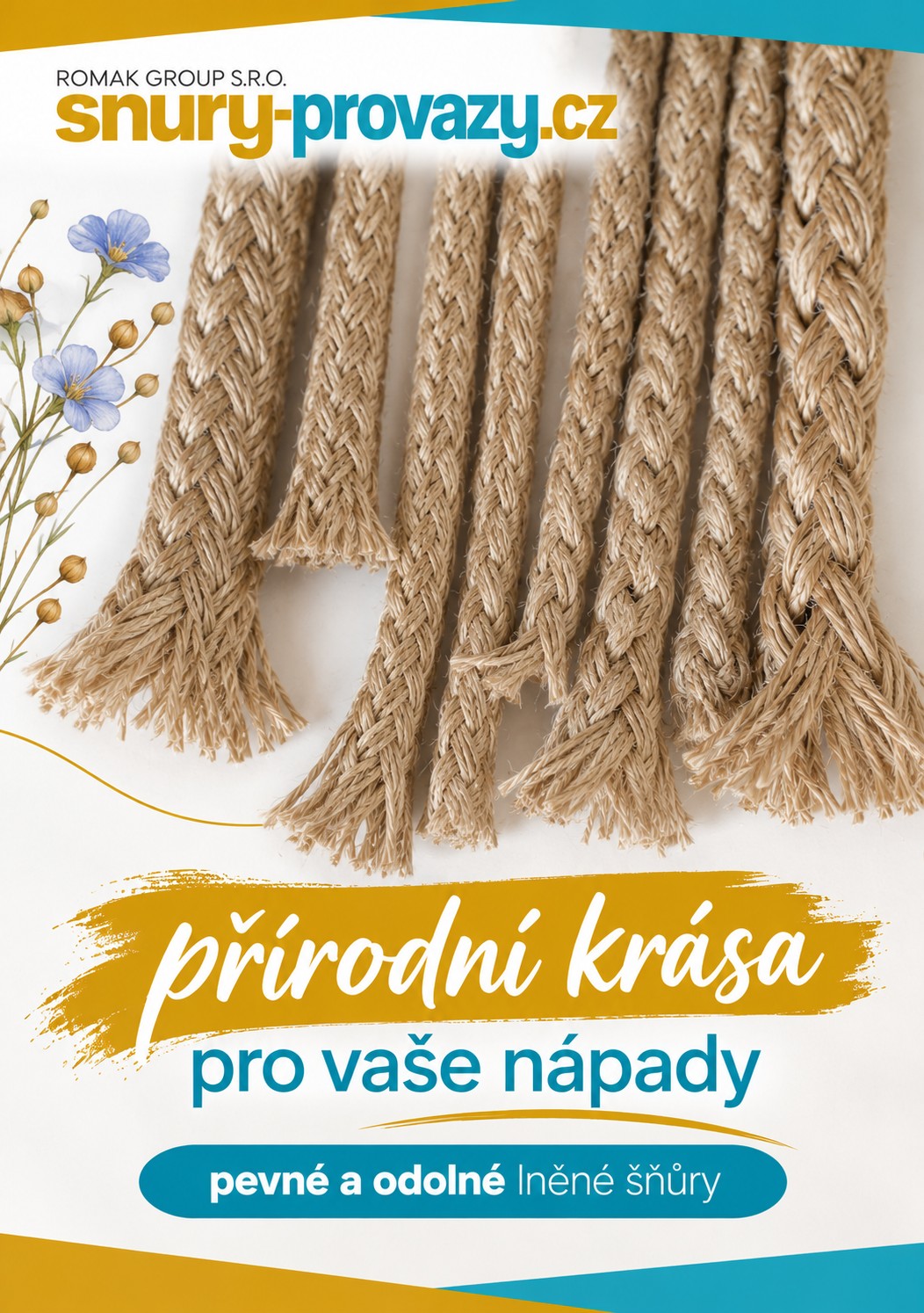 lněné šňůry