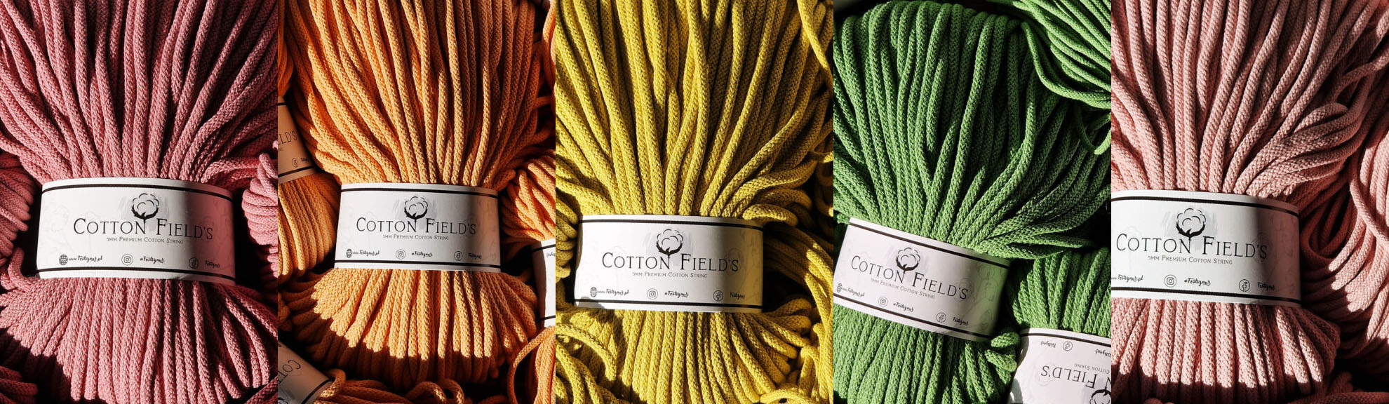 Bavlněné šňůry Cotton Fields Nové Barvy