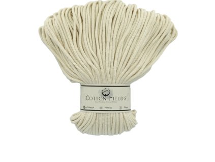 3mm šňůry Cotton fields - Natural (050)
