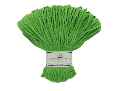3mm šňůry Cotton fields - Green Flash (128)