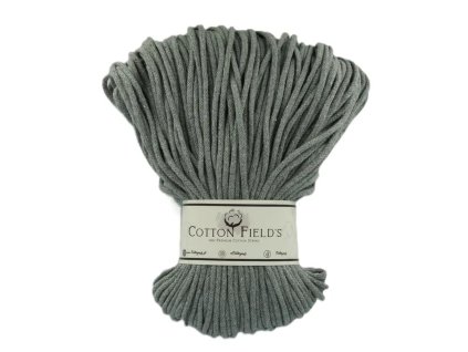 3mm šňůry Cotton fields - Graphite Grey (150)