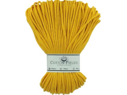 3mm šňůry Cotton fields - Egg Yolk Yellow (260)