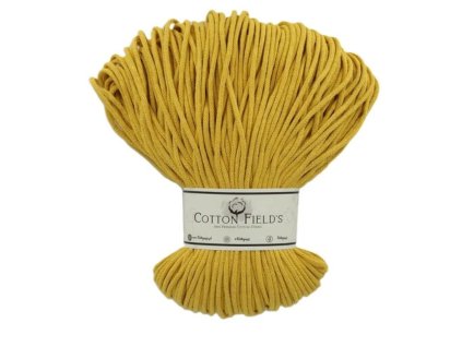3mm šňůry Cotton fields - Mustard (270)