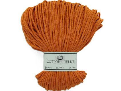 3mm šňůry Cotton fields - Tangerine Tango (350)