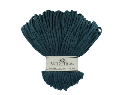 3mm šňůry Cotton fields - Crystal Teal (szmar)