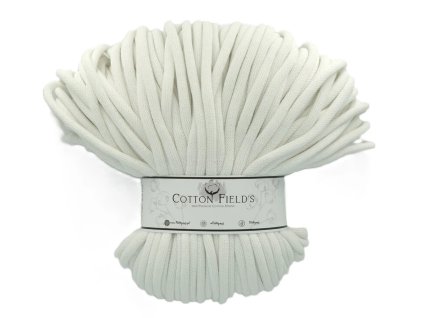 9mm šňůry Cotton fields - White (000)