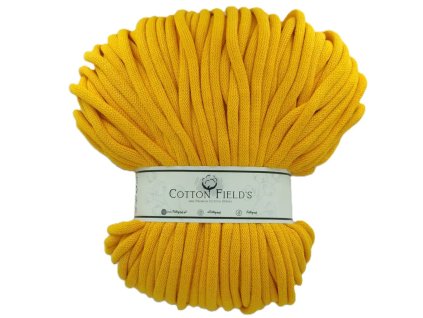 9mm šňůry Cotton fields - Egg Yolk Yellow (260)