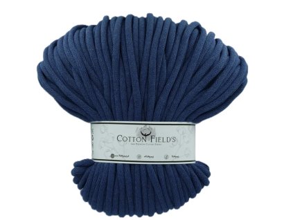 9mm šňůry Cotton fields - Jeans (800)
