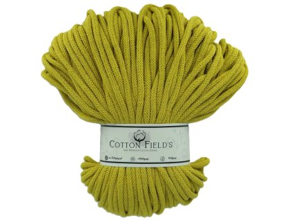 5mm šňůry Cotton fields Premium - Yellow Kiwi (Kiwi)