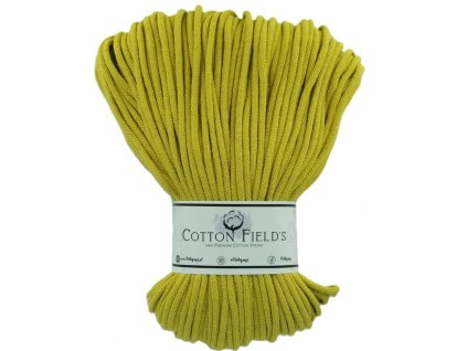3mm šňůry Cotton Fields - Yellow Kiwi (Kiwi)