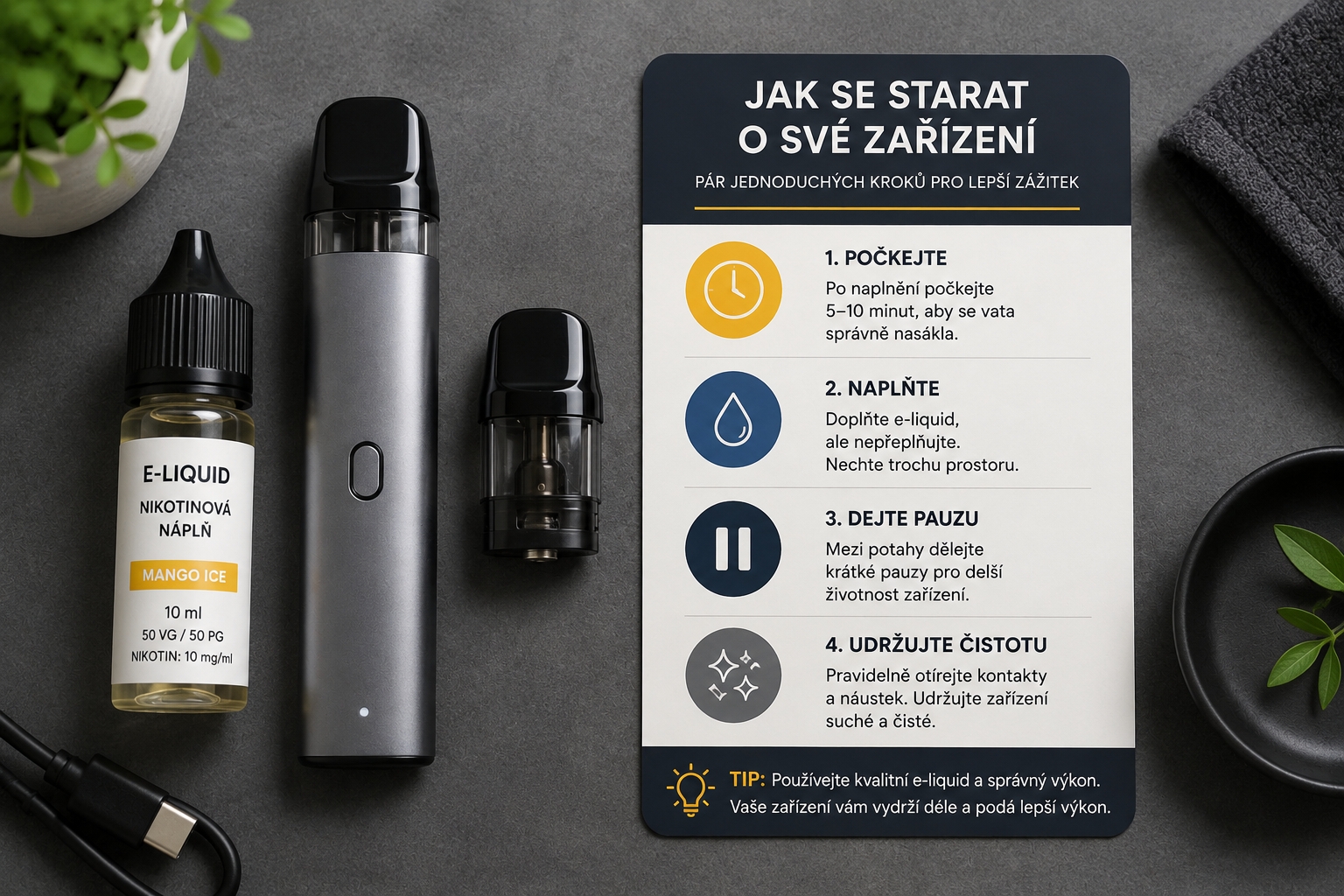 Hlava do vape: kdy ji měnit a jak prodloužit životnost