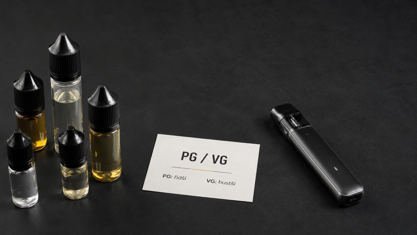 Liquid do vape: jak vybrat ten správný podle PG/VG, mg a příchutě
