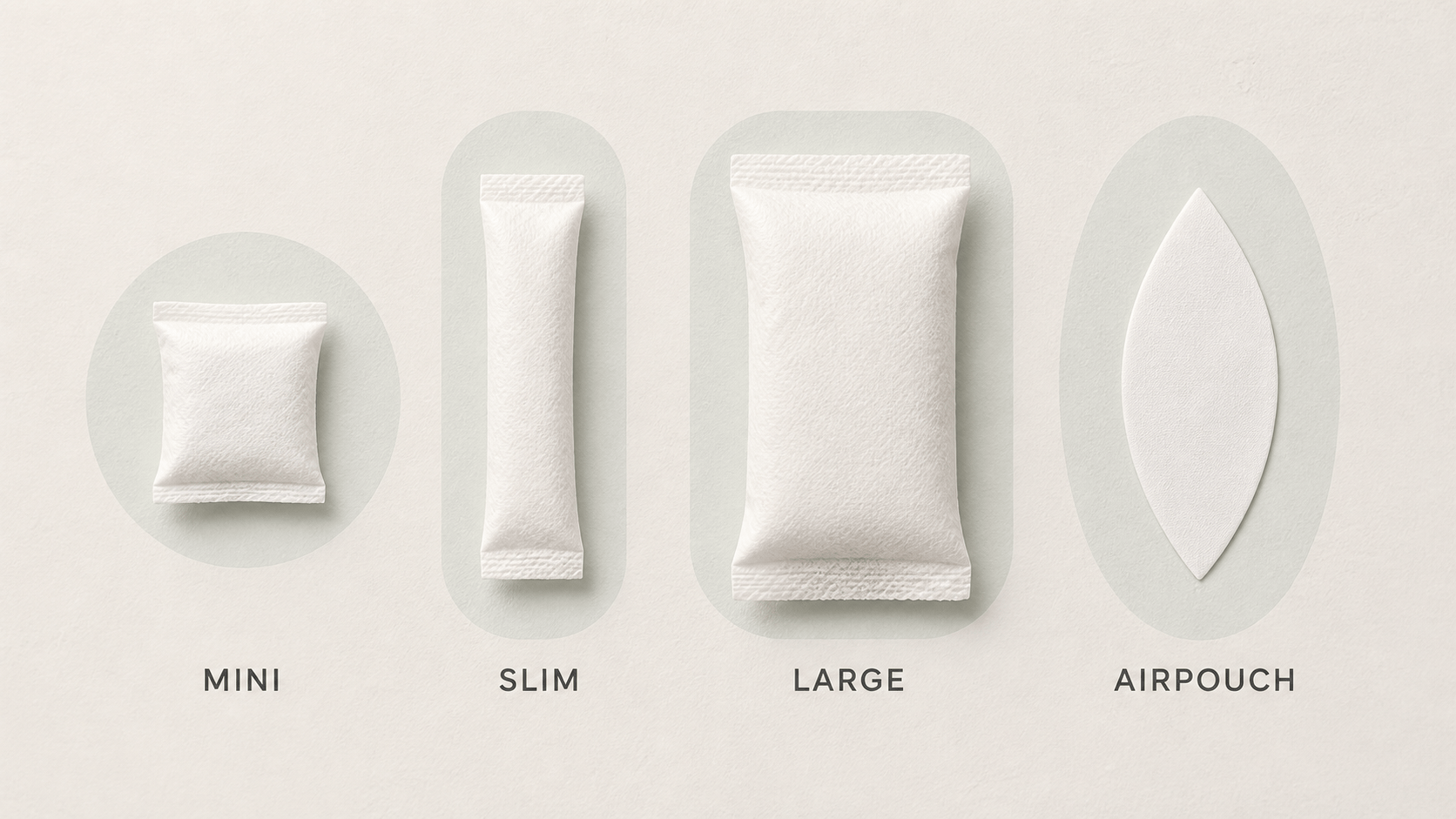 Formáty nikotinových sáčků: slim, mini, large a AirPouch