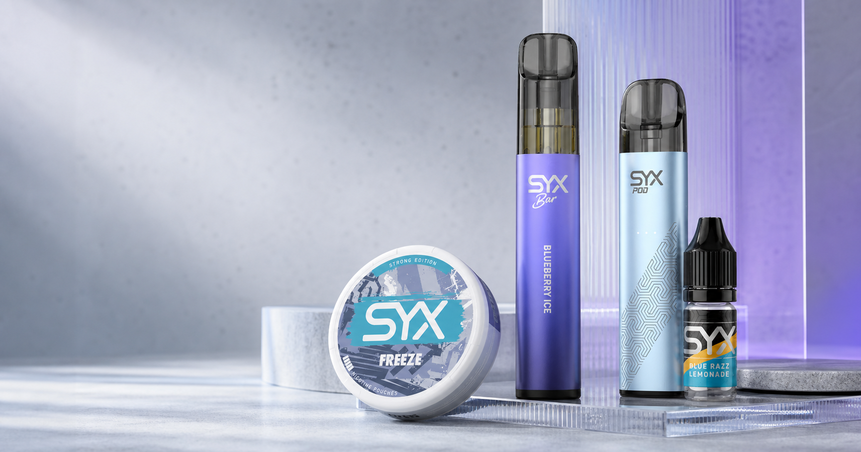 SYX: průvodce značkou – sáčky, SYX BAR a plnitelné pody