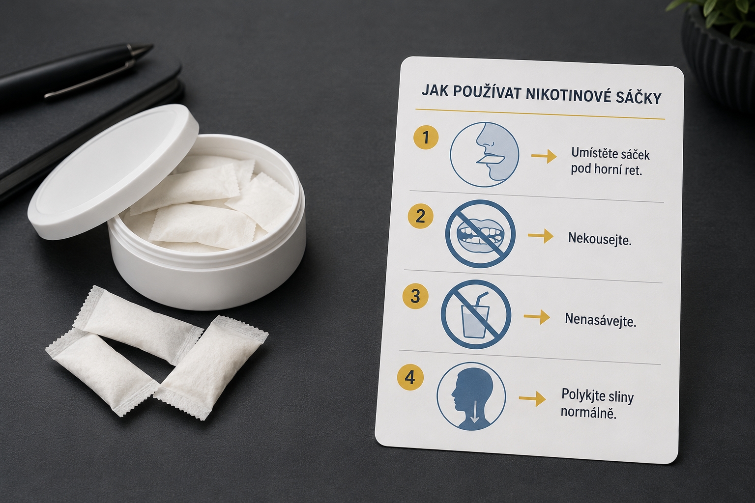 Polykání slin při používání nikotinových sáčků: bezpečné, nebo ne?