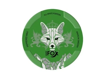 White Fox Peppered Mint nikotinové sáčky