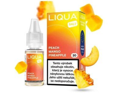 LIQUA Nic Salt Peach Mango Pineapple 10ml 20mg e-liquid