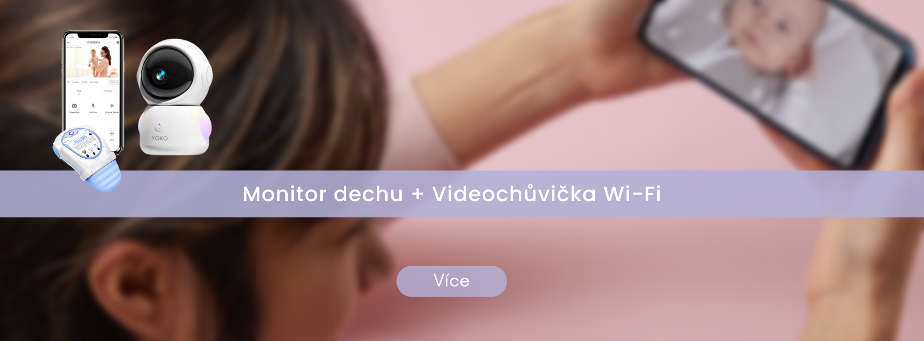 Monitor dechu + Videochůvička Wi-Fi