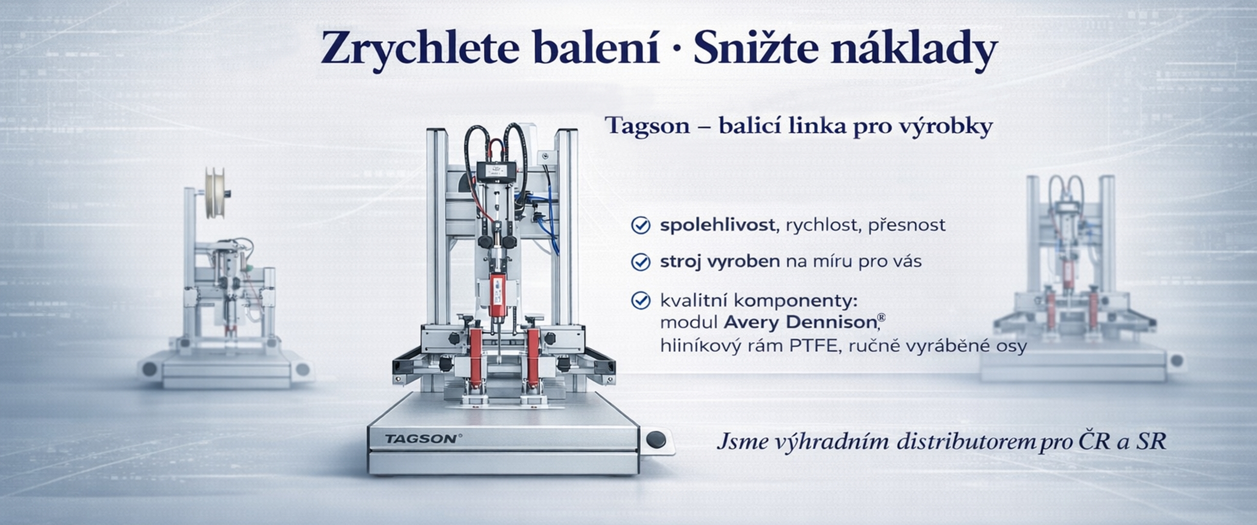 Tagson - balící linka pro výrobky