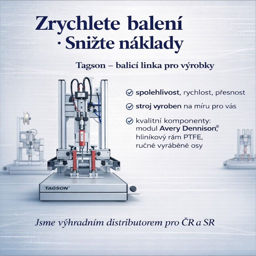 Tagson - balící linka pro výrobky