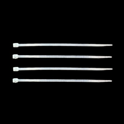 Stahovací pásky bílé, plné