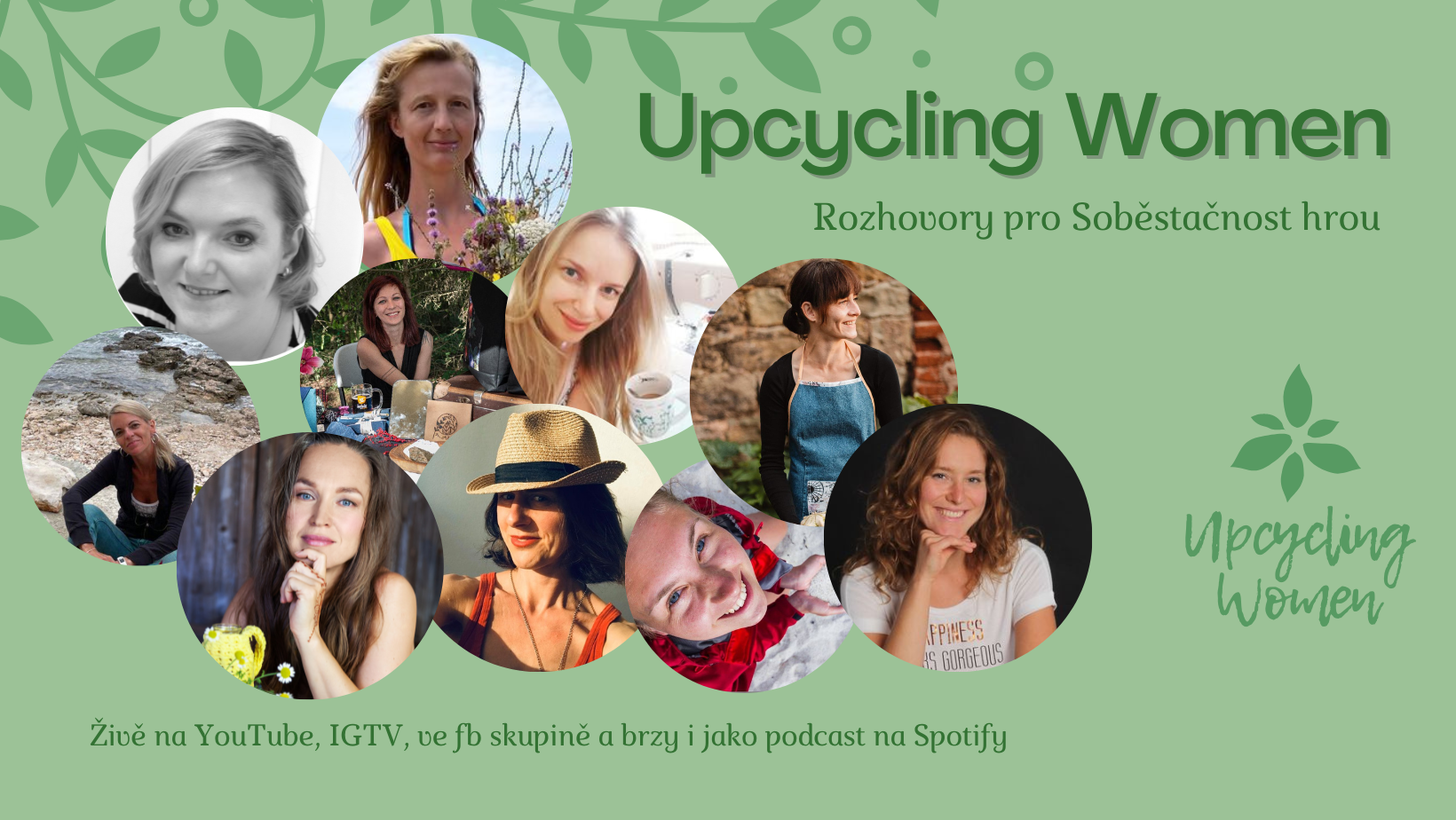 Poslechněte si rozhovory na YouTube "Upcycling Women"