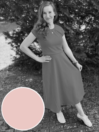 Sukně Alma pudrová | biobavlna