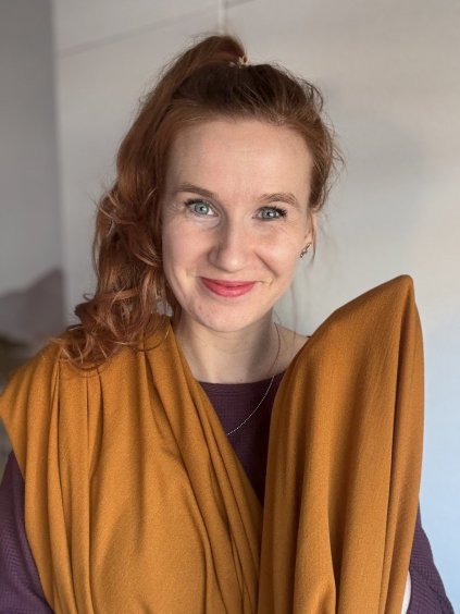 Merino triko - Pumpkin spice