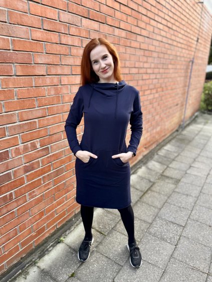 Mikinošaty Darja tmavě modré | biobavlna